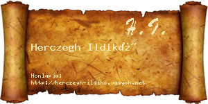 Herczegh Ildikó névjegykártya