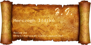 Herczegh Ildikó névjegykártya